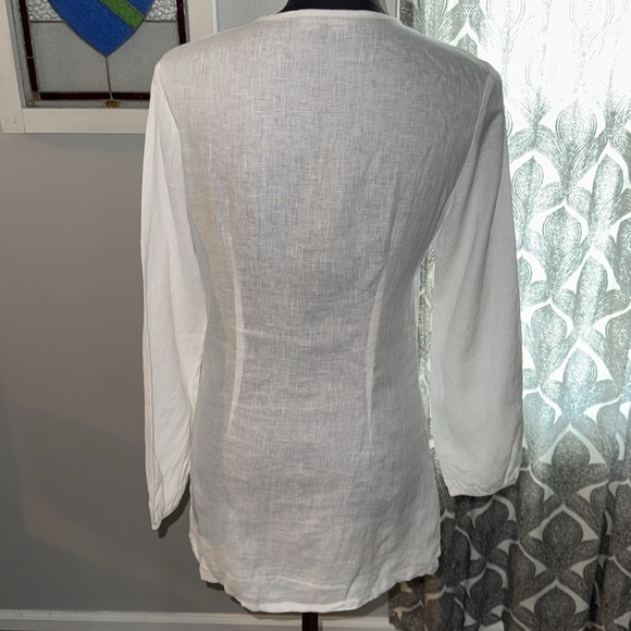 Laura Ashley Embroidered Linen Tunic - Picture 9 of 10